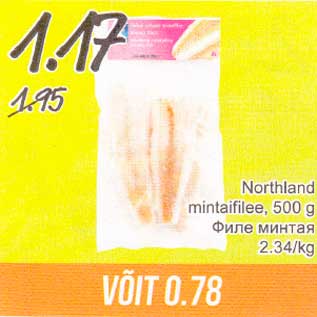 Allahindlus - Northland mintaifilee, 500 g