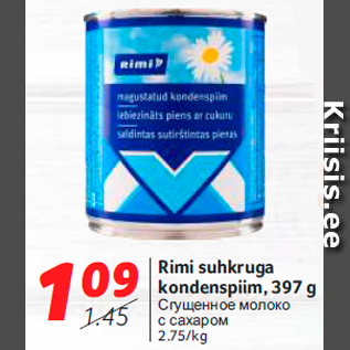 Allahindlus - Rimi suhkruga kondenspiim, 397 g