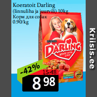 Allahindlus - Koeratoit Darling