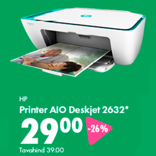 Скидка - Принтер HP AIO Deskjet 2632 *