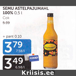 Allahindlus - SEMU ASTELPAJUMAHL 100%, 0,5 L