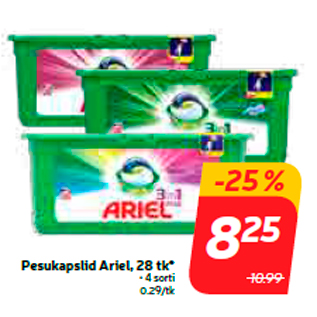 Allahindlus - Pesukapslid Ariel, 28 tk*