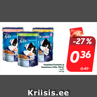 Allahindlus - Kassieine Fantastic ja Sensations, Felix, 100 g*