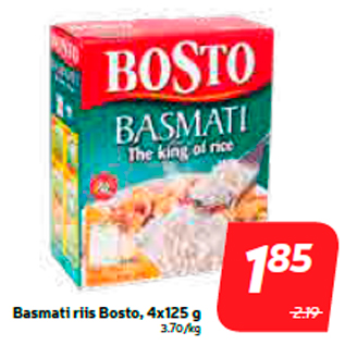 Allahindlus - Basmati riis Bosto
