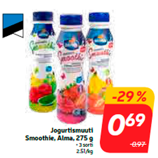 Allahindlus - Jogurtismuuti Smoothie, Alma, 275 g