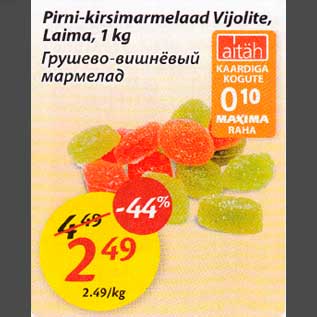 Allahindlus - Pirni-kirsimarmelaad Vijolite, Laima, 1kg