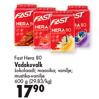 Allahindlus - Fast Hera 80 Vadakuvalk