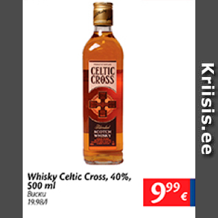 Allahindlus - Whiskas Celtic Cross, 40%, 500 ml