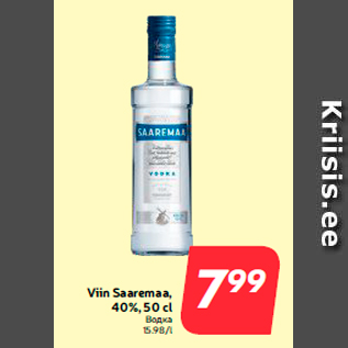 Allahindlus - Viin Saaremaa, 40%, 50 cl