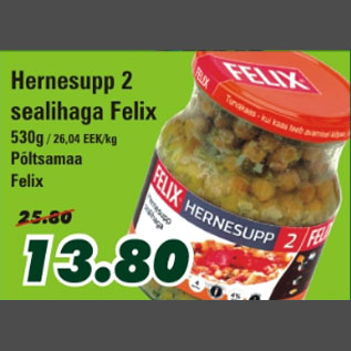 Allahindlus - Hernesupp 2 sealihaga Felix