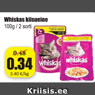 Allahindlus - Whiskas kiisueine