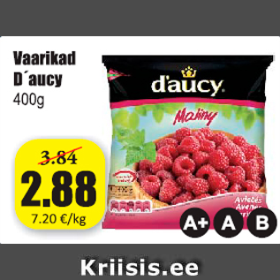 Allahindlus - Vaarika D´aucy 400 g