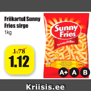 Allahindlus - Friikartul Sunny Fries sirge 1 kg
