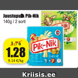 Allahindlus - Juustupulk Pik-Nik