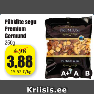 Allahindlus - Pähklite segu Premium Germund 250 g