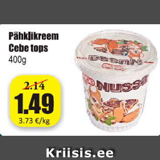 Allahindlus - Pähklikreem Cebe tops 400 g