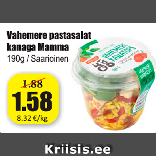 Allahindlus - Vahemere pastasalat kanaga Mamma