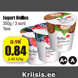 Allahindlus - Jogurt Hellus