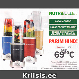 Allahindlus - NUTRIBULLET