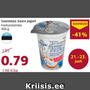 Allahindlus - Saaremaa Saare jogurt