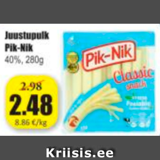 Скидка - Сырная палочка Pik-Nik