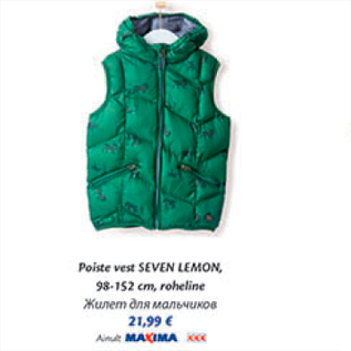 Allahindlus - Poiste vest SEVEN LEMON