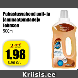 Скидка - Чистящие средства для дерева и ламинатов Johnson 500мл