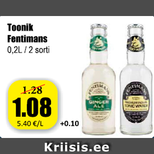 Скидка - Тоник Fentimans