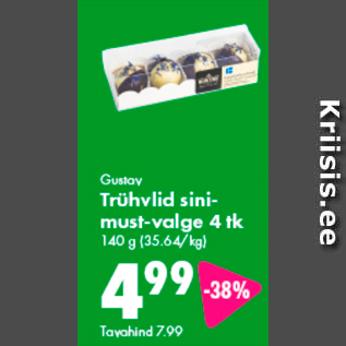 Allahindlus - Gustav Trühvlid sini-must-valge 4 tk, 140 g