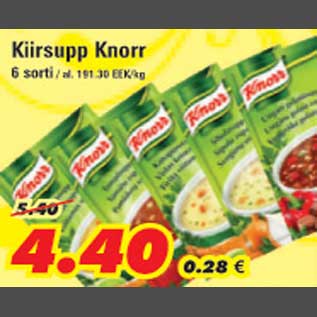 Allahindlus - Kiirsupp Knorr