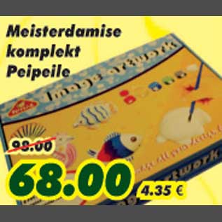 Allahindlus - Meisterdamise komplekt Peipeile