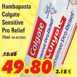 Allahindlus - Hambapasta Colgate Sensitive Pro Relief