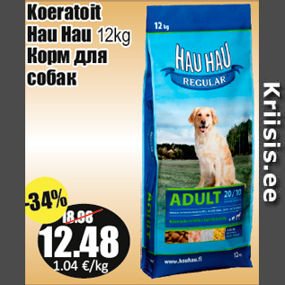 Allahindlus - Koeratoit Hau Hau 12kg