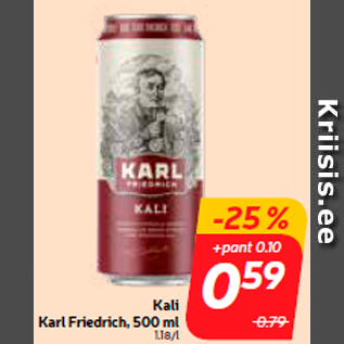 Allahindlus - Kali Karl Friedrich, 500 ml