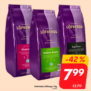 Allahindlus - Kohviuba Löfbergs, 1 kg