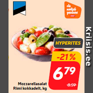 Allahindlus - Mozzarellasalat Rimi kokkadelt, kg