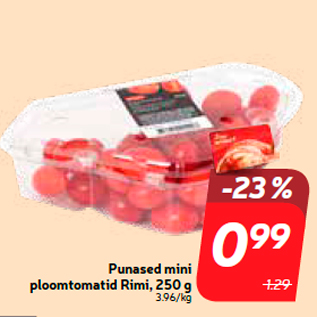 Скидка - Красные мини-помидоры сливовые, 250 г