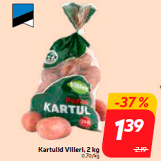 Allahindlus - Kartulid Villeri, 2 kg