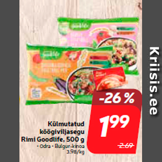 Allahindlus - Külmutatud köögiviljasegu Rimi Goodlife, 500 g