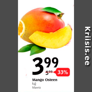 Allahindlus - Mango Osteen, kg