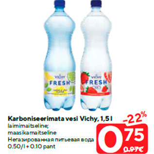 Allahindlus - Karboniseerimata vesi Vichy, 1,5 l