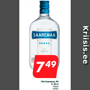 Allahindlus - Viin Saaremaa, 40 %, 50 cl