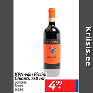 Allahindlus - KPN-vein Piccini Chianti, 750 ml