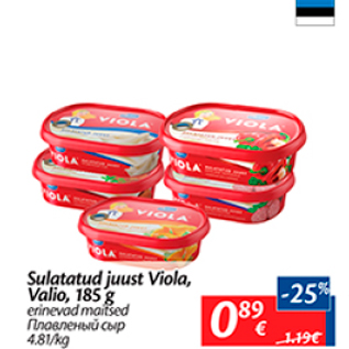 Allahindlus - Sulatatud juust Viola, Valio, 185 g