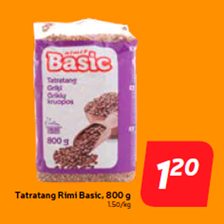 Allahindlus - Tatratang Rimi Basic, 800 g