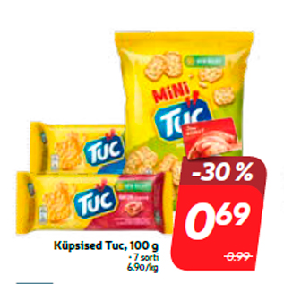 Allahindlus - Küpsised Tuc, 100 g