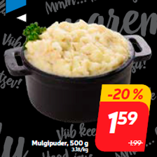 Allahindlus - Mulgipuder, 500 g