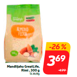 Allahindlus - Mandlijahu GreatLife, Rimi, 300 g