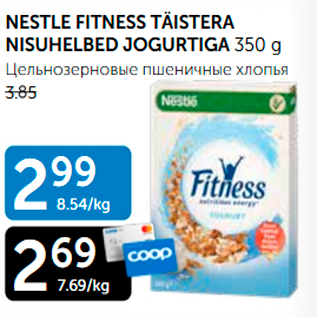 Allahindlus - NESTLE FITNESS TÄISTERA NISUHELBED JOGURTIGA 350 G