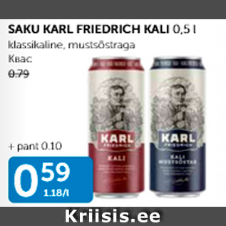 Allahindlus - SAKU KARL FRIEDRICH KALI 0,5 L